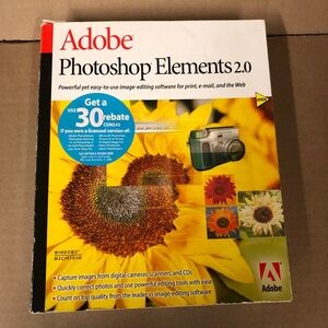 Adobe Photoshop Elements 2.0  - PC or Mac - unused